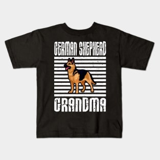 German Shepherd Grandma Proud Dogs Kids T-Shirt